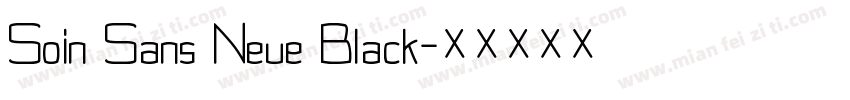 Soin Sans Neue Black字体转换